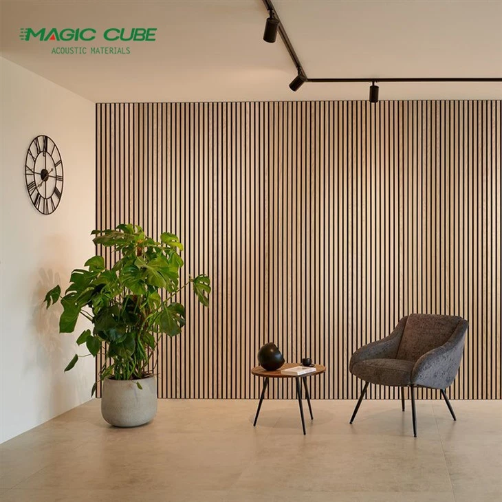 Wood Slat Wall PET Paneling
